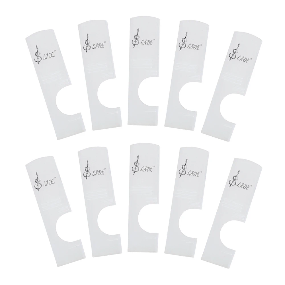 

10pcs Saxophone Reed Case Transparent ABS Reeds Storage Clip For Clarinet Alto Tenor Soprano Sax Wind Instrument Accessory