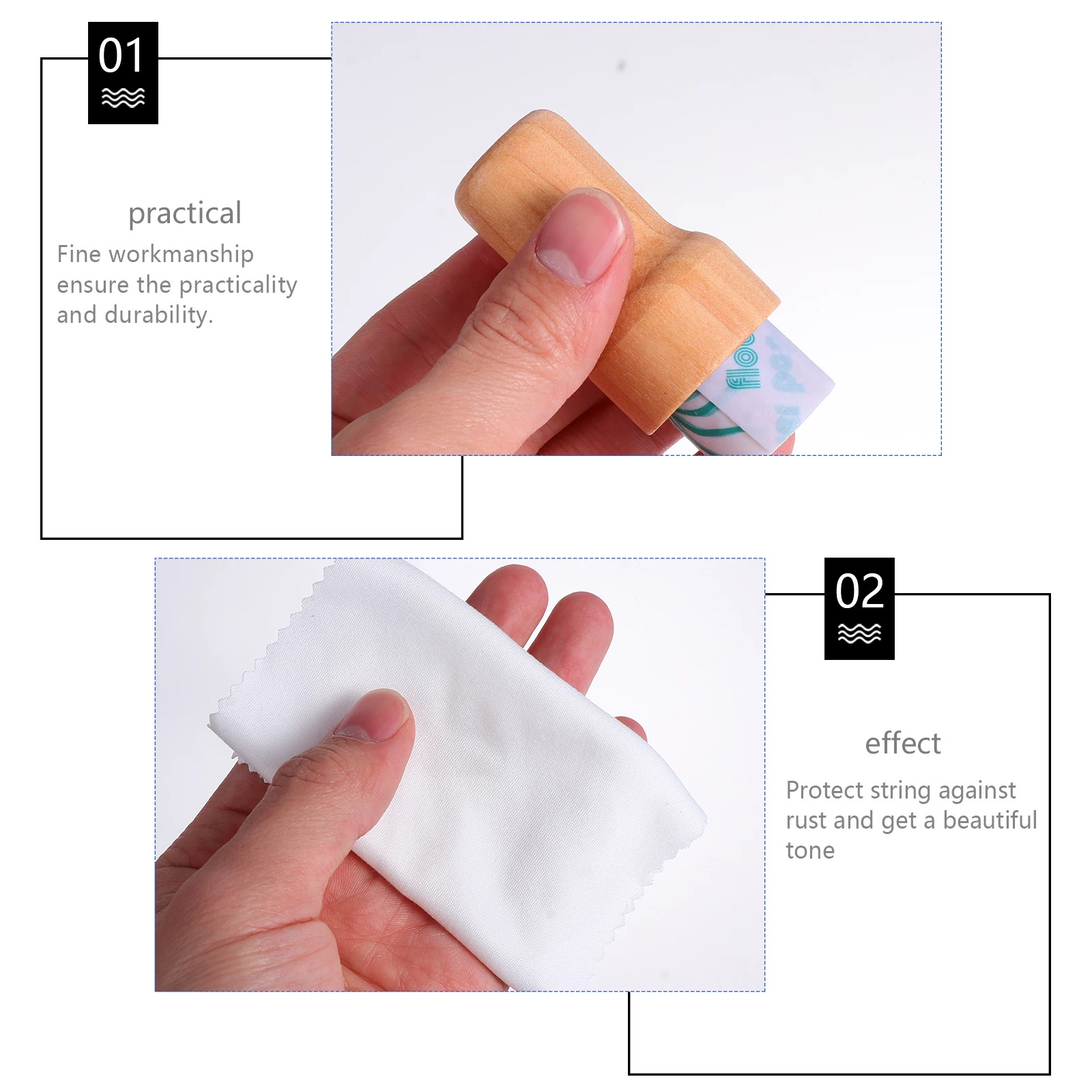 

Guitar String Care Supplies Wax Oil Cleanser Detergent for Stringed Instruments Practical Clean Lubricate Protect Anti Rust