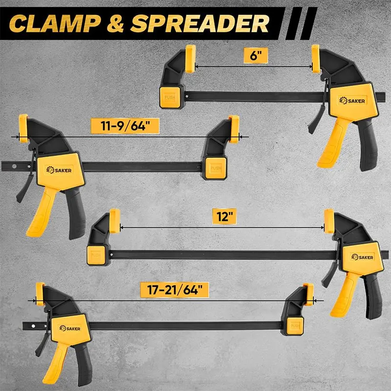 Bar Clamps for Woodworking For Woodworking Assembling Gluing Projects F Clamp& Angle Clamps Set