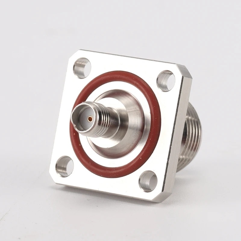 4穴パネル取り付けアダプタ,同軸コネクタ,メスからメス