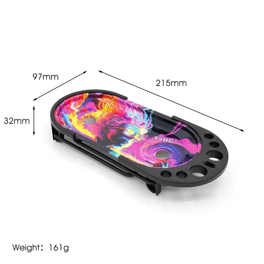 Foldable Metal Rolling Tray Stand Set Kit