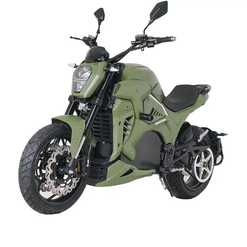 Krono Wild Customized 7000W Electric Motorcycle 100A Lithium Battery 140km Range Multiple Voltages 72V