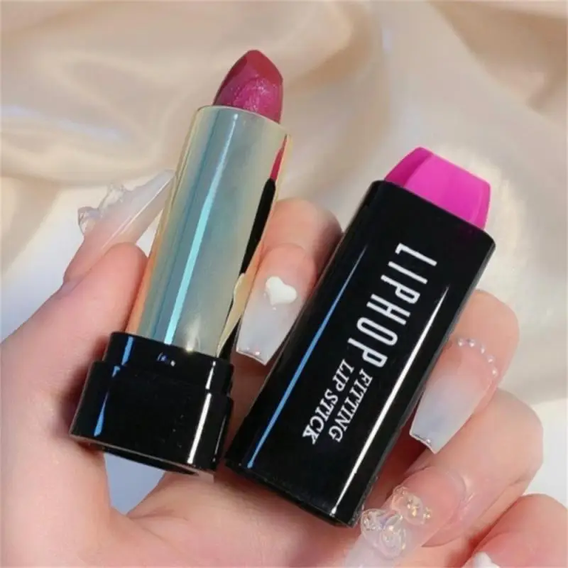 Glitter Lipstick Long Lasting Non-stick Cup Velve Sexy Nude Red Lipstick Shimmer Gold Waterproof Moisturizing Women Lips Makeup