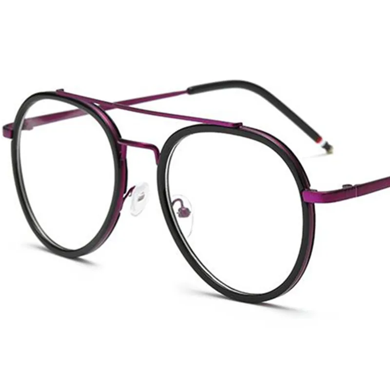 Gafas ópticas Retro Unisex, lentes de doble haz, montura de gran tamaño, 5 colores disponibles