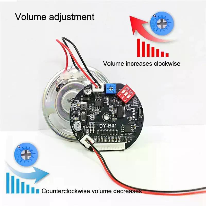 DC 5V/6-35V Voice Prompt Device, 9 Way Trigger Module, Clear Sound for Automation, Alerts, Interactive Projects, Easy Int