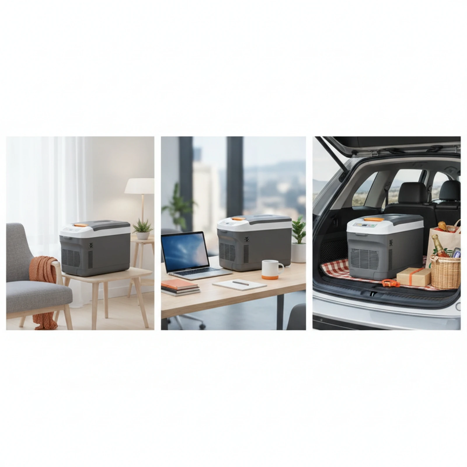 Car Fridge with Window Two-in-oneFunction Personal Cooler Portable Cooler with Handle Thermoelectric Appliance Convenient