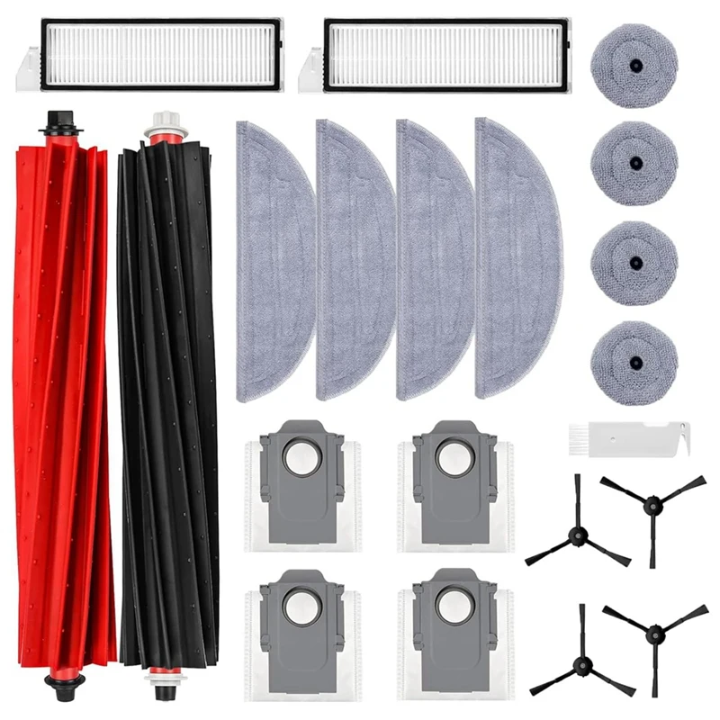 Für roborock s8 maxv ultra roboter staubsauger hauptseite bürste hepa filter mop tuch lappen staubbeutel ersatzteile