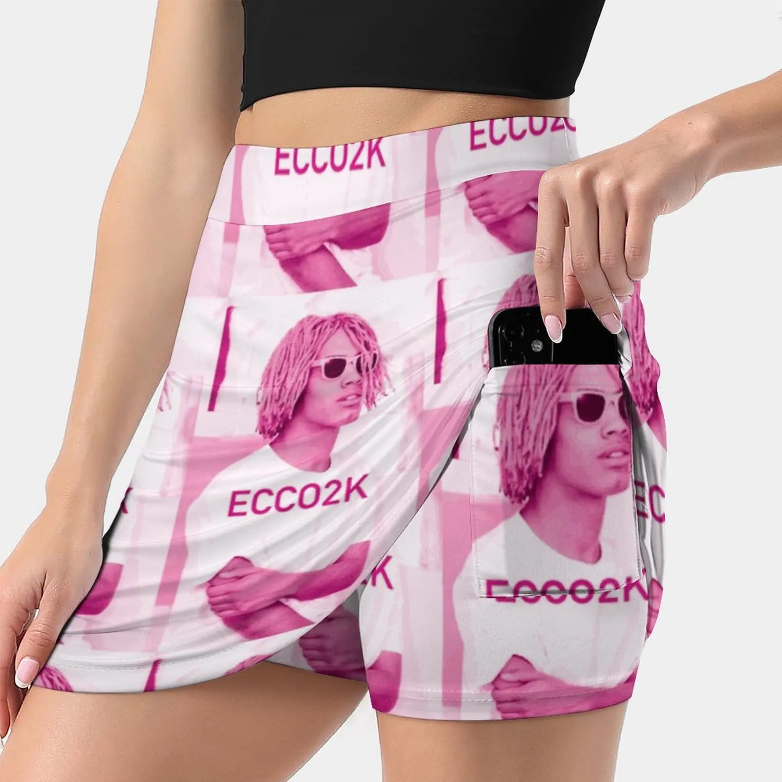 Ecco2K – jupe de sport pour femmes, jupes de course, Tennis, Golf, avec poches, à la mode, Ecco2K 2K Gtb Sbe Sadboys Yung Lean guard Sherman