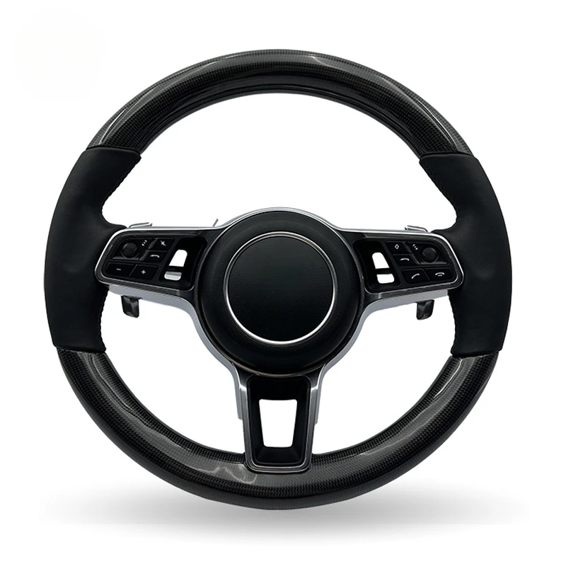 2006-2013 ZC-BSJ-T1 black carbon fiber leather handle modified steering wheel