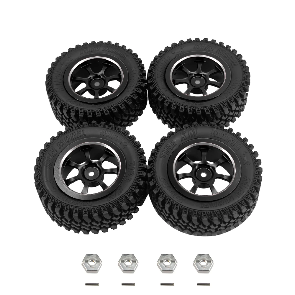 wheels and tires Metal For Mn128 Model Mn86 G500 Upgrade Parts Remote Control Rc Crawler Car Accessories 1/12 Scale Toys