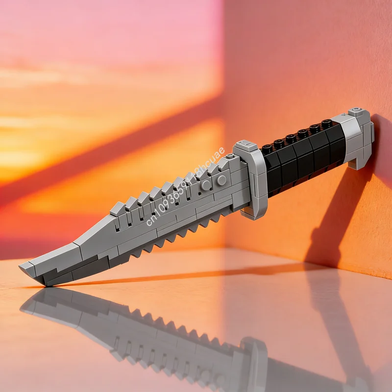142pcs MOC System Knife Model Building Blocks Construction DIY Creative Assemble Idea Festival Gifts Education Toy Brick