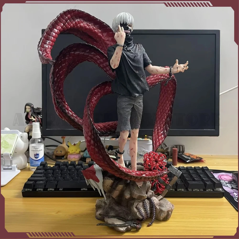 Tokyo Ghoul Anime Figures Kaneki Ken Figure Pvc Gk Statue Model Changeable Ornament Rooms Desk Decoration Collection Toys Gifts