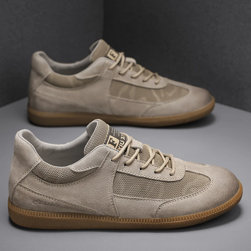 

Retro men's summer mesh sports and leisure shoes, breathable, wear-resistant, anti slip, high-end feel, fashionable flat shoes