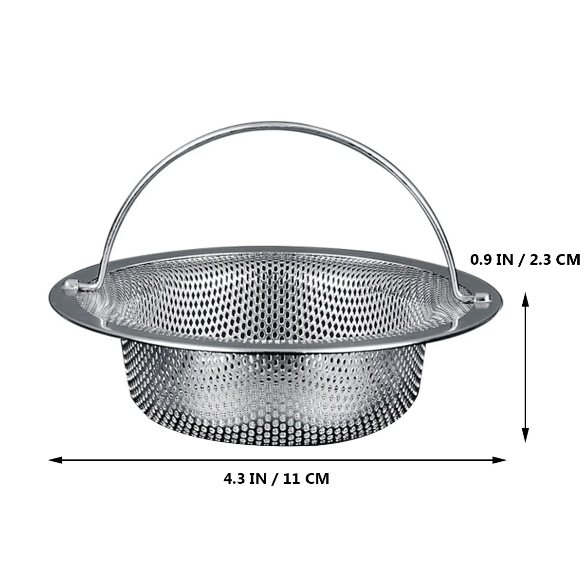 Dense Mesh Stainless Steel Sink Strainer for Kitchen Bathroom Washroom Bathtub Laundry Use Heavy Duty Drain Filter Easy Clean