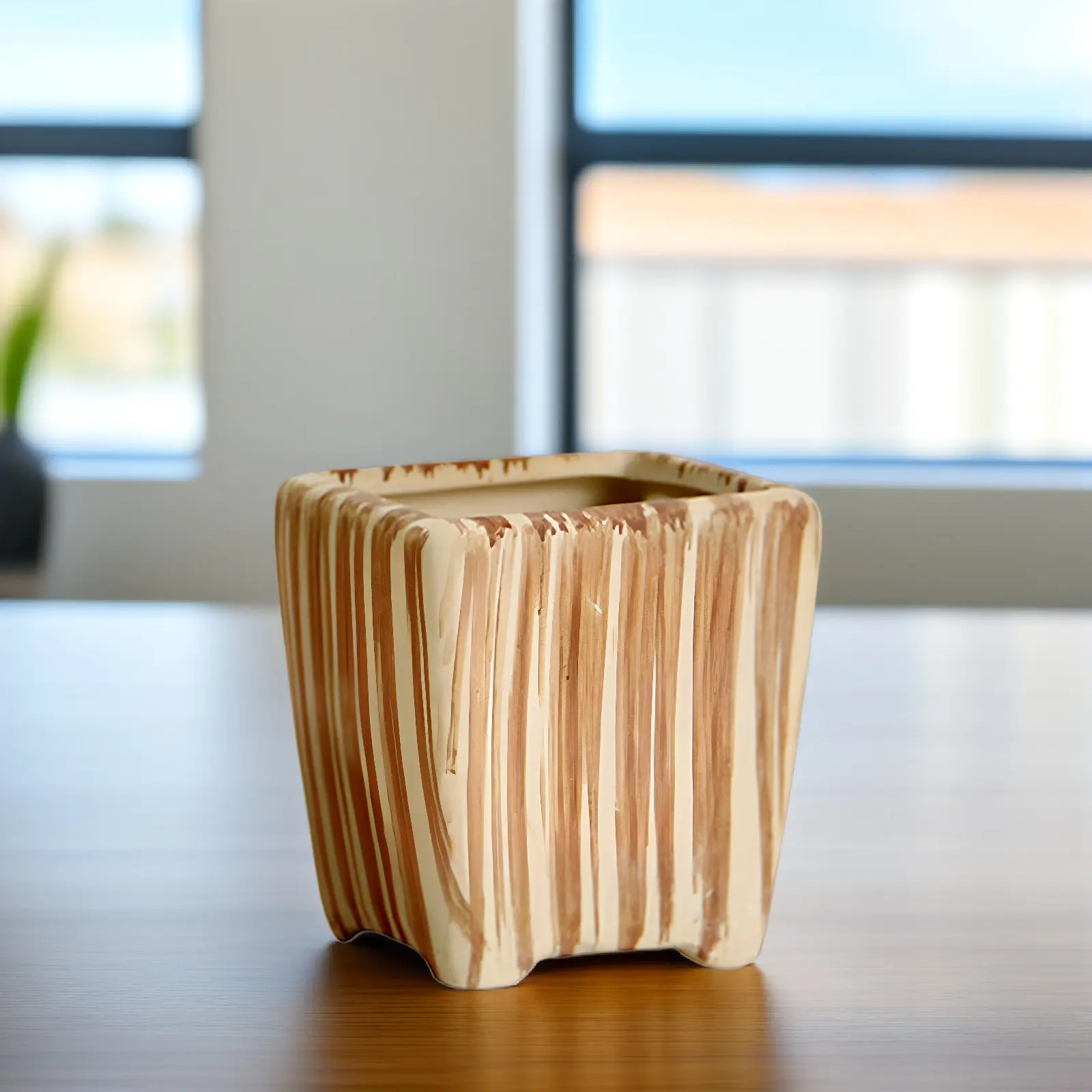 

2 шт. керамических горшков для растений, маленькие кашпо для суккулентов, для офиса, дома, сада, декора, контейнеры для кактусов и бонсай