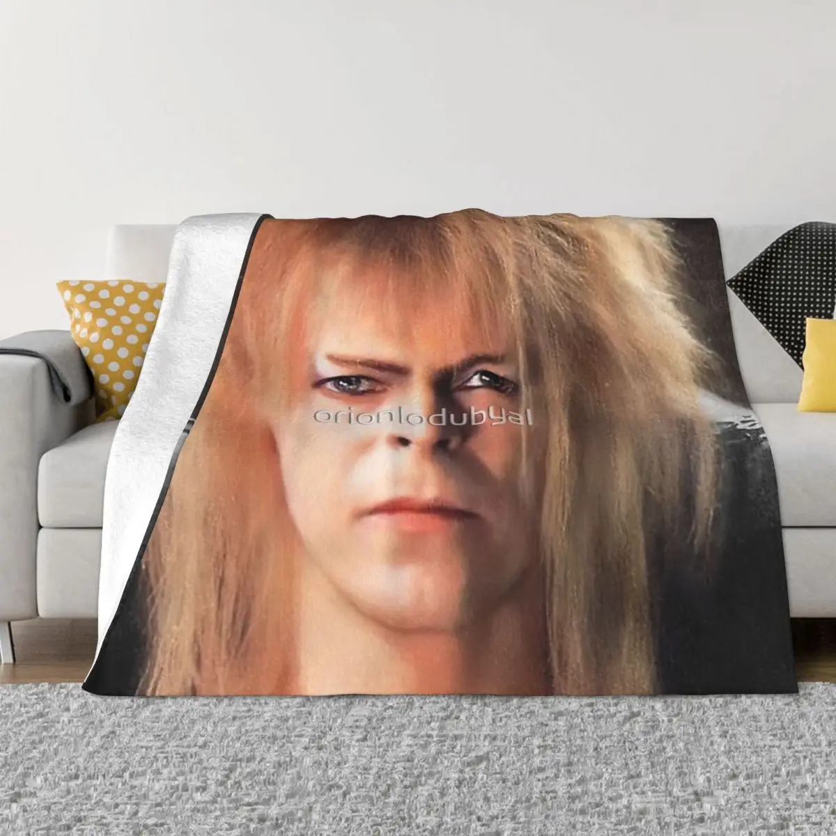 Jareth The King Of Goblins In The Labyrinth Makes His Demand Blanket Bedspread On The Bed Kawaii Sofa Bed