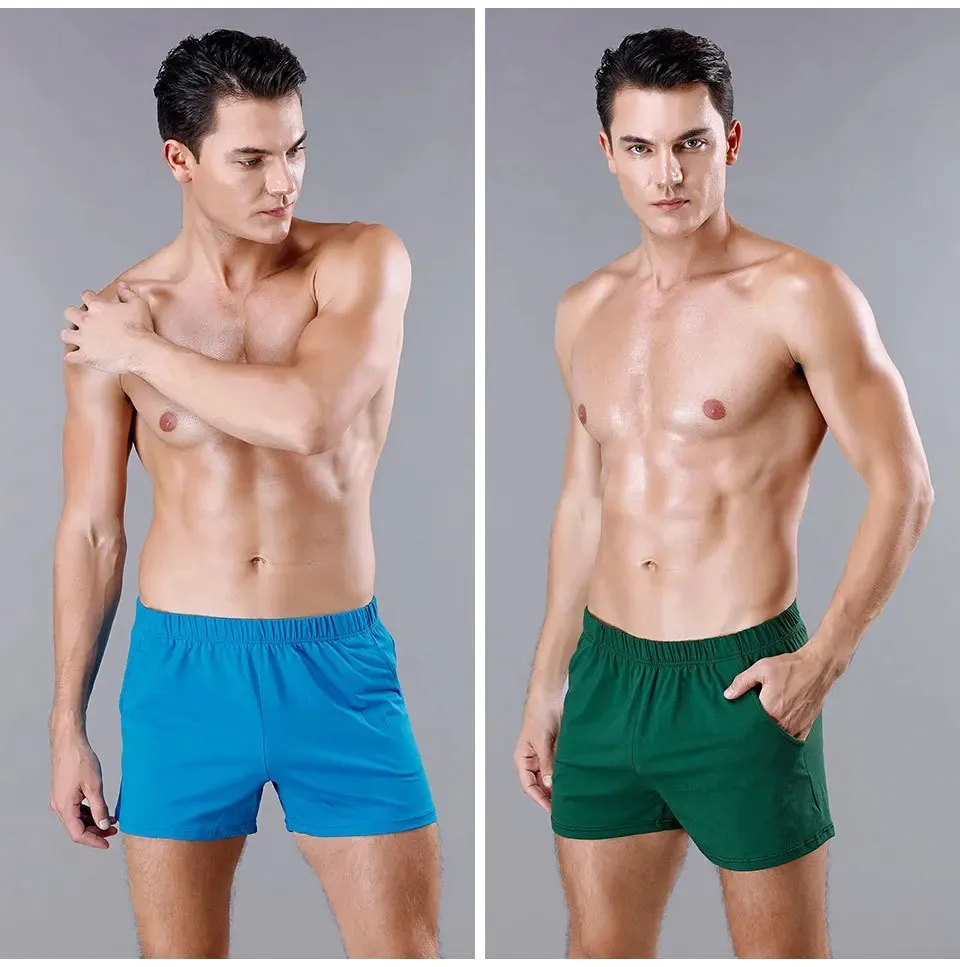 Men Underwear Boxers with pocket Cotton Blend Sexy Shorts Male Comfortable Mid-rise Underpants Mens High Quality Panties Homme