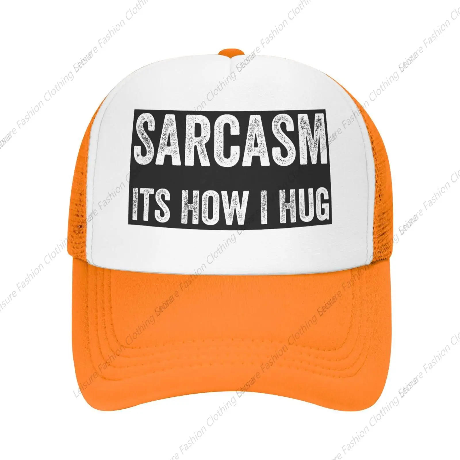 

Sarcasm Its How I Hug Baseball Cap for Men Women Adjustable Mesh Trucker Hat