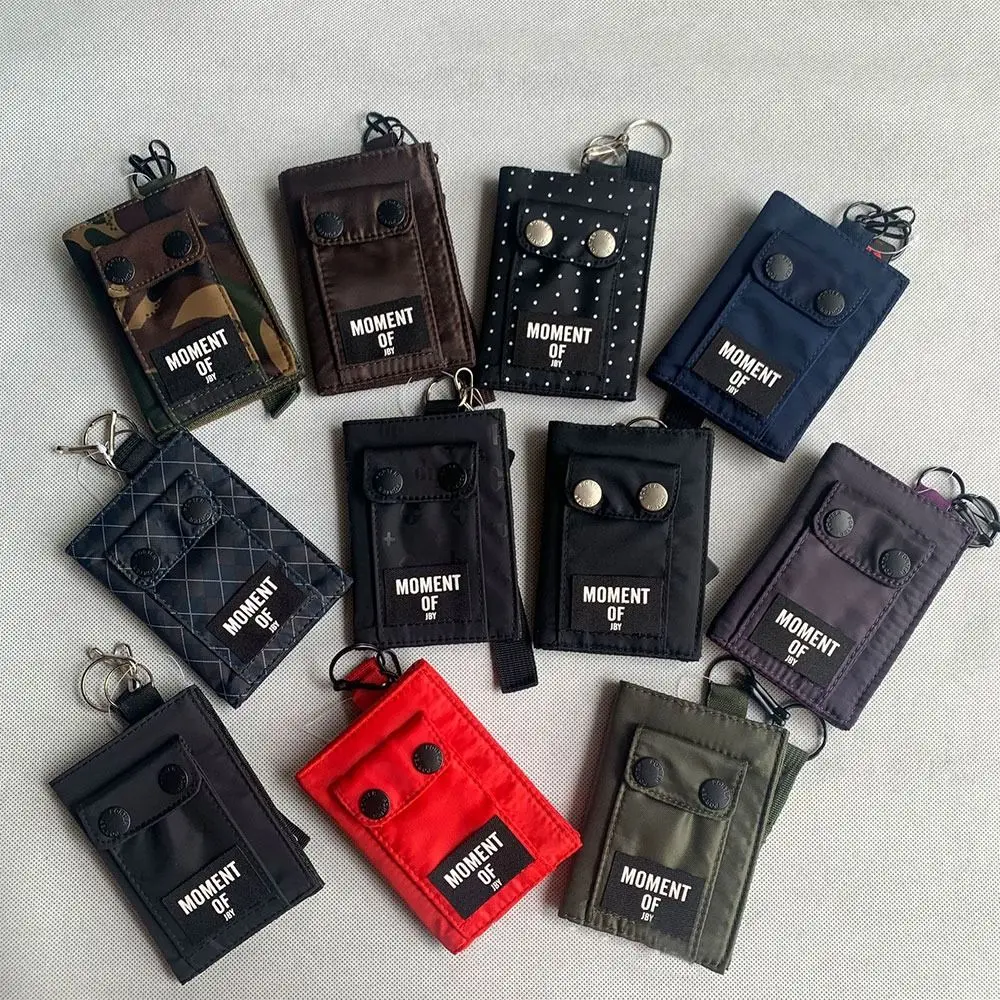 

Fashion Nylon Men's Purse Simple Lightweight Short Wallet Portable Multi-slot Change Purse