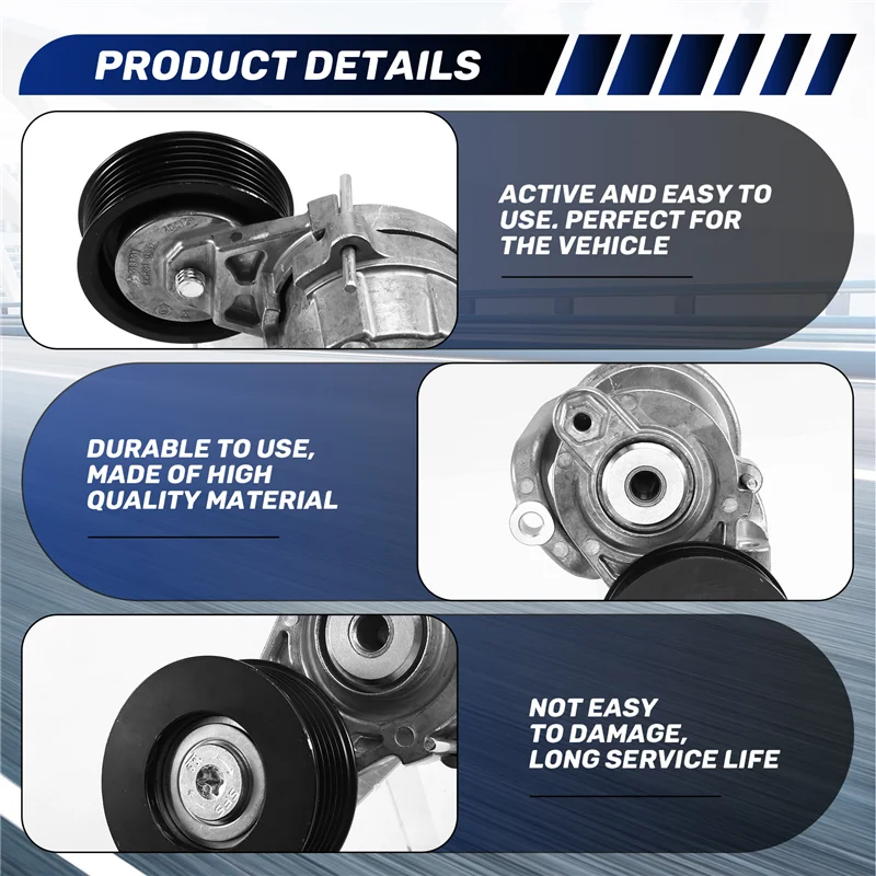 

AUTO Automotive Belt Tensioner Pulley For Hyundai Elantra Ix25 Lafesta & Kia K3 Sportage 1.4T 2016-2023, OEM 25280-03820