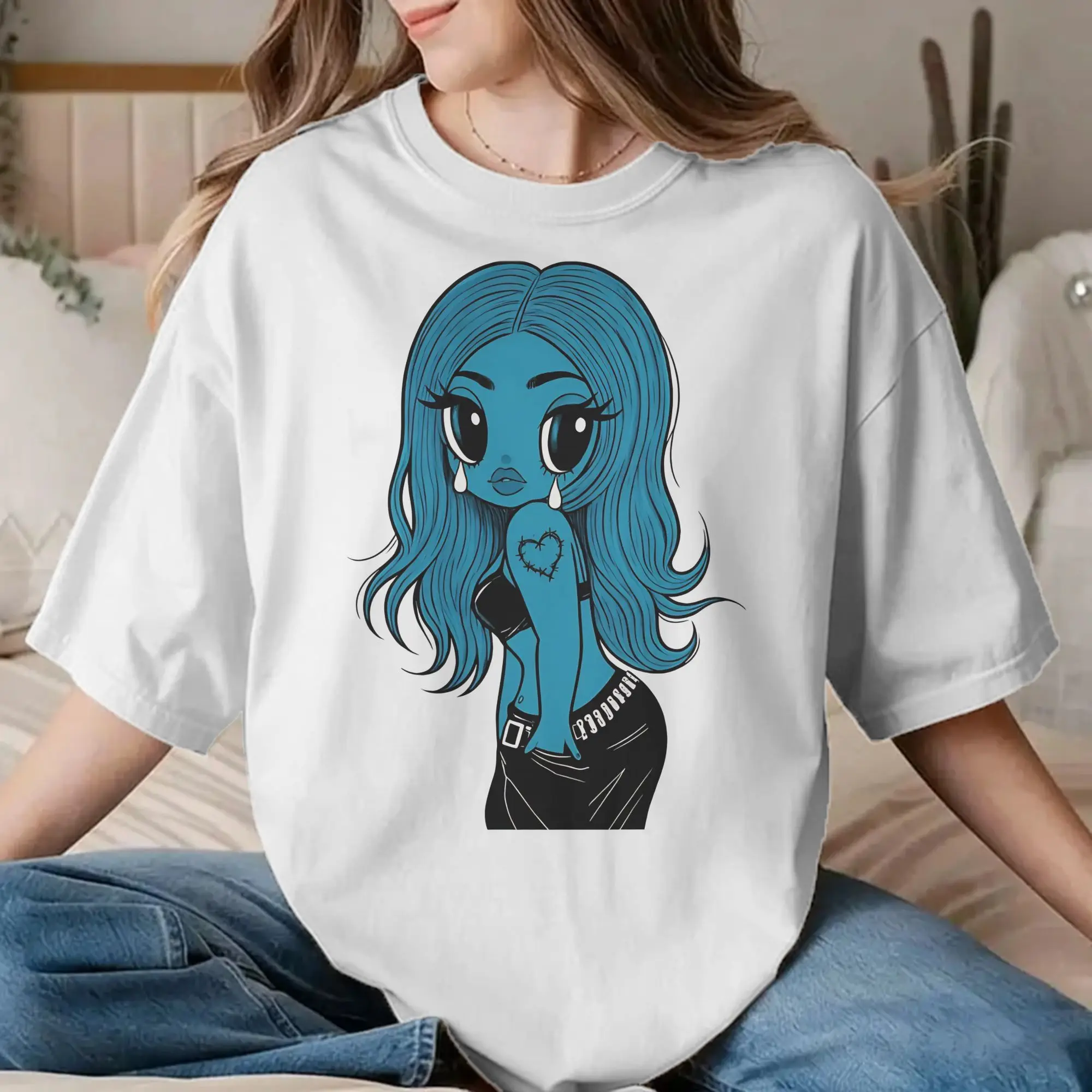 Karol G I Don't Regret Feeling So Much T-Shirts for Men Women  Vintage Pure Cotton Tees Short Sleeve T Shirts Party Clothes