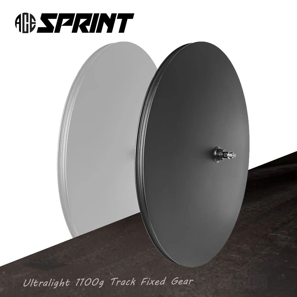 

ACESPRINT Сверхлегкий 1100 г трек с фиксированным шестеренком, полный диск, колесный трек, бескамерная ступица 26 мм для гоночного трека