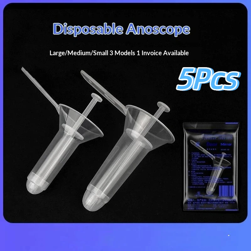 Single Use Disposable Transparent Missing Angle Palpable Anoscope for Hemorrhoid Ligation Outpatient Clinic Use