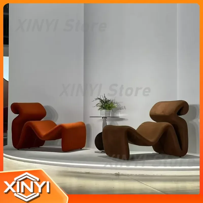 Foshan Source Wholesale Antique Leisure Chair for Sofa Bed Lazy Sofa Chair for Living Room Single Armchair for Small Space