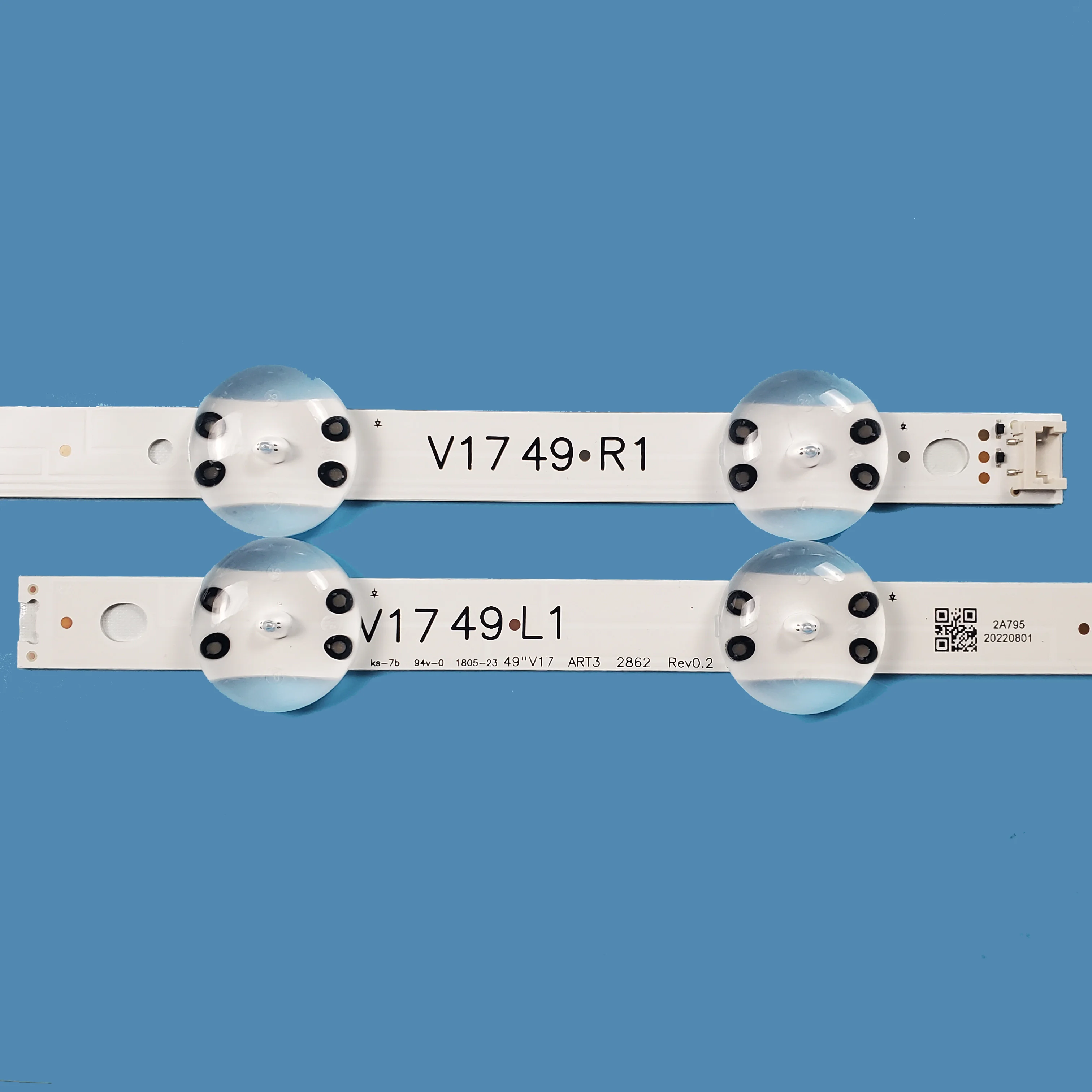 

4 шт./комплект, светодиодная лента для подсветки телевизора LG 49UJ630Y 49UJ6565 49UJ670V 49 V17