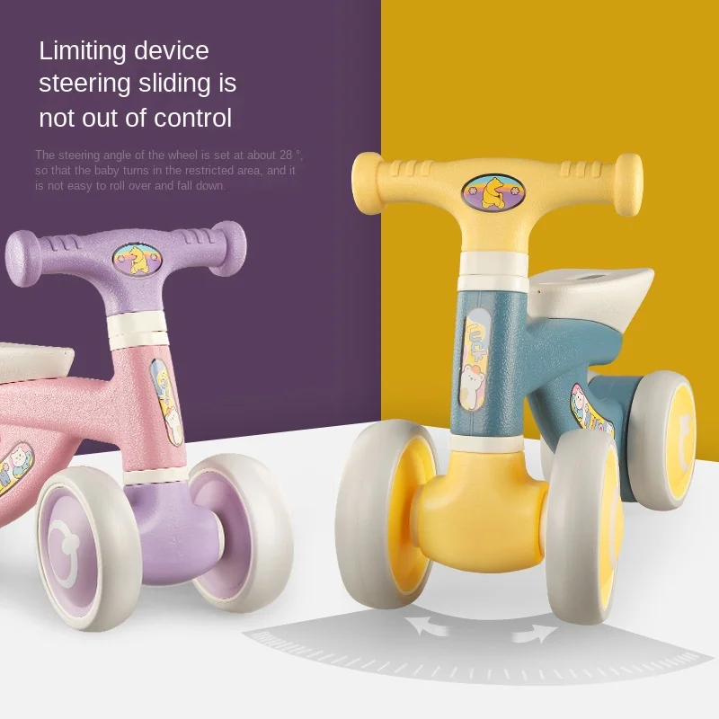 

LazyChild 1-6 Year Old Children's Sliding Walker Balance Car Music Light Baby Balance Car Twisting Sliding Bicycle DropShipping