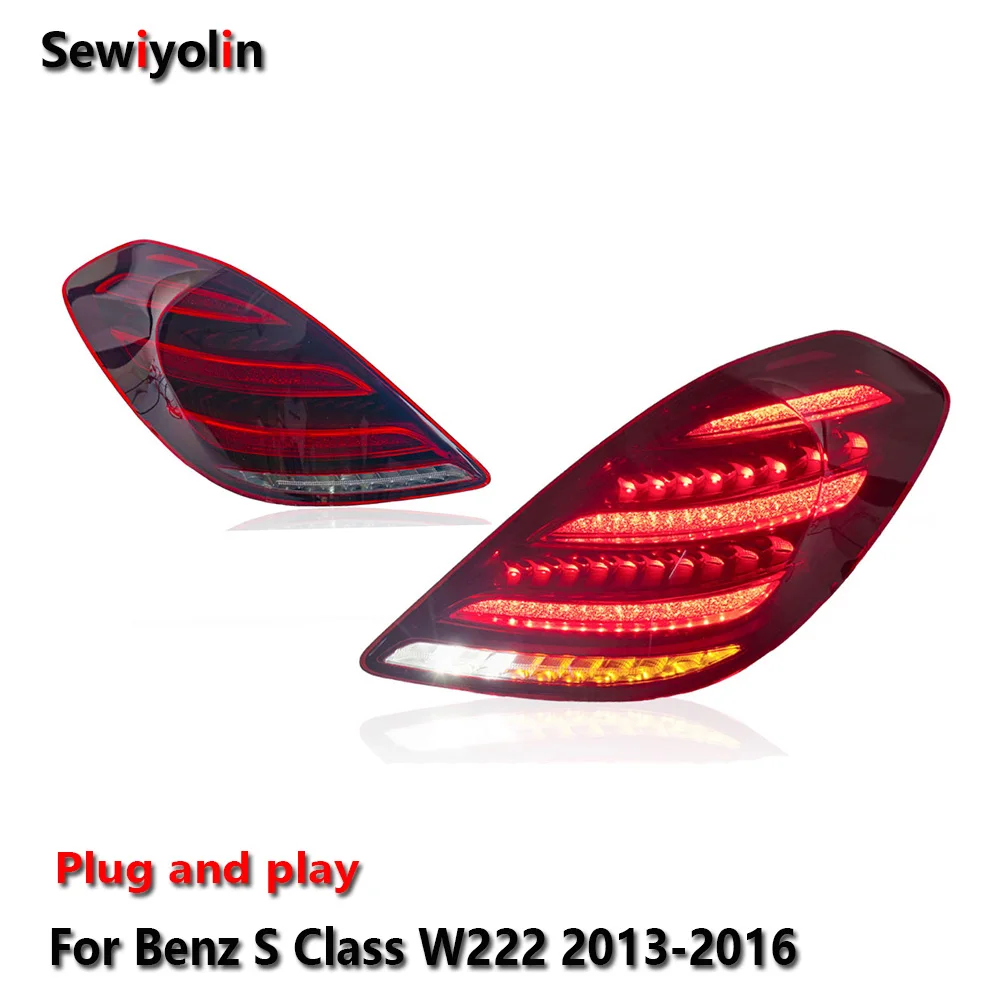 

Car Acesssories Tail LED Light For Benz S Class W222 2013-2016 DRL Fog Rear Trailer lamps Turning Signal Voiture Plug And Play