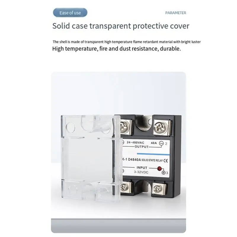 [NEWA08R】 Single Phase Solid State Relay Single Phase SSR DC Control AC Solid State Relay