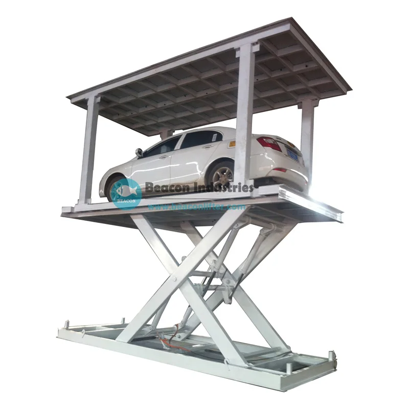 3tons 6600 pounds hydraulic 2-level car storage parking lift system under ground garage car lift for home use