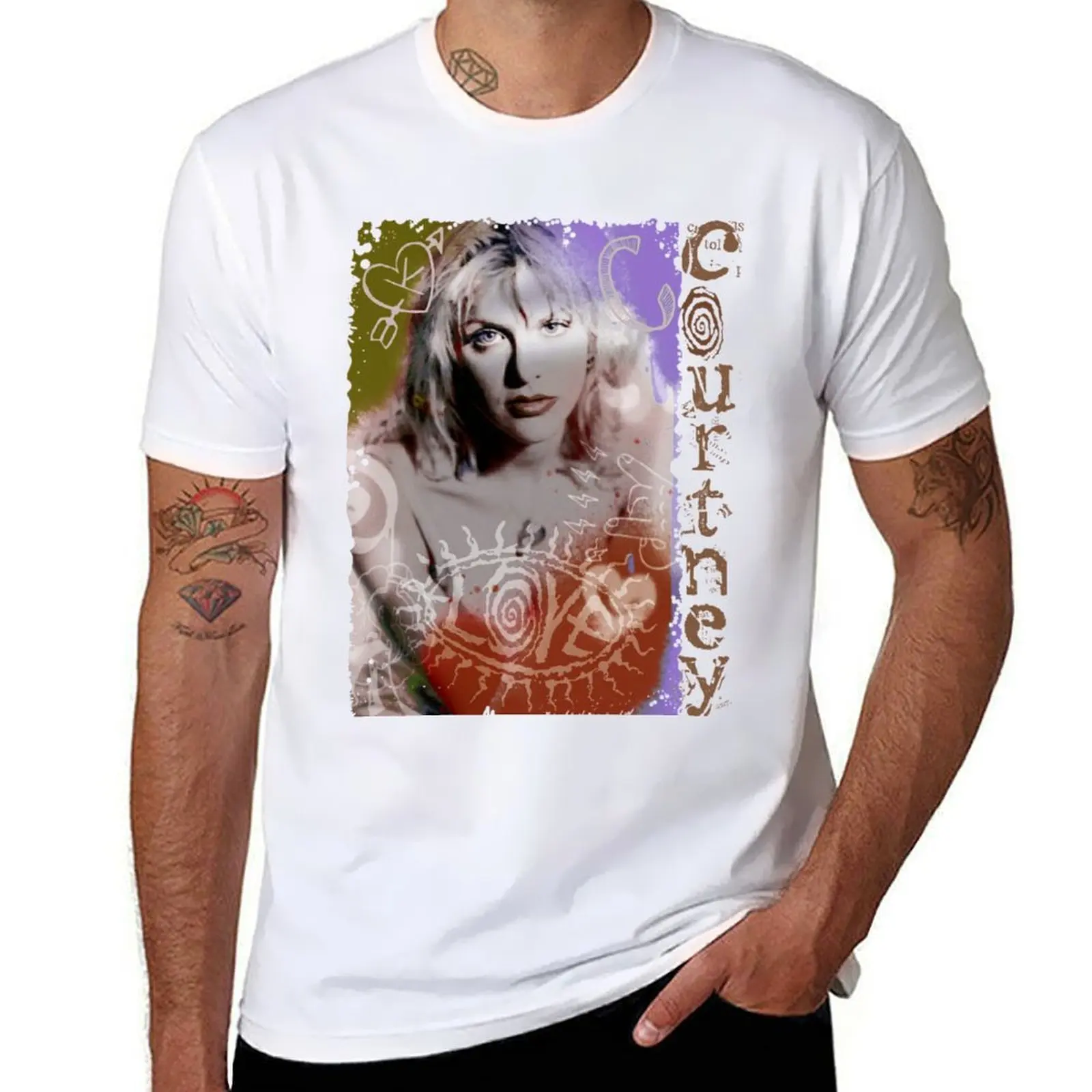 

Courtney Love - Earth 90s T-Shirt printed t shirts for man t shirt man designer T-Shirt