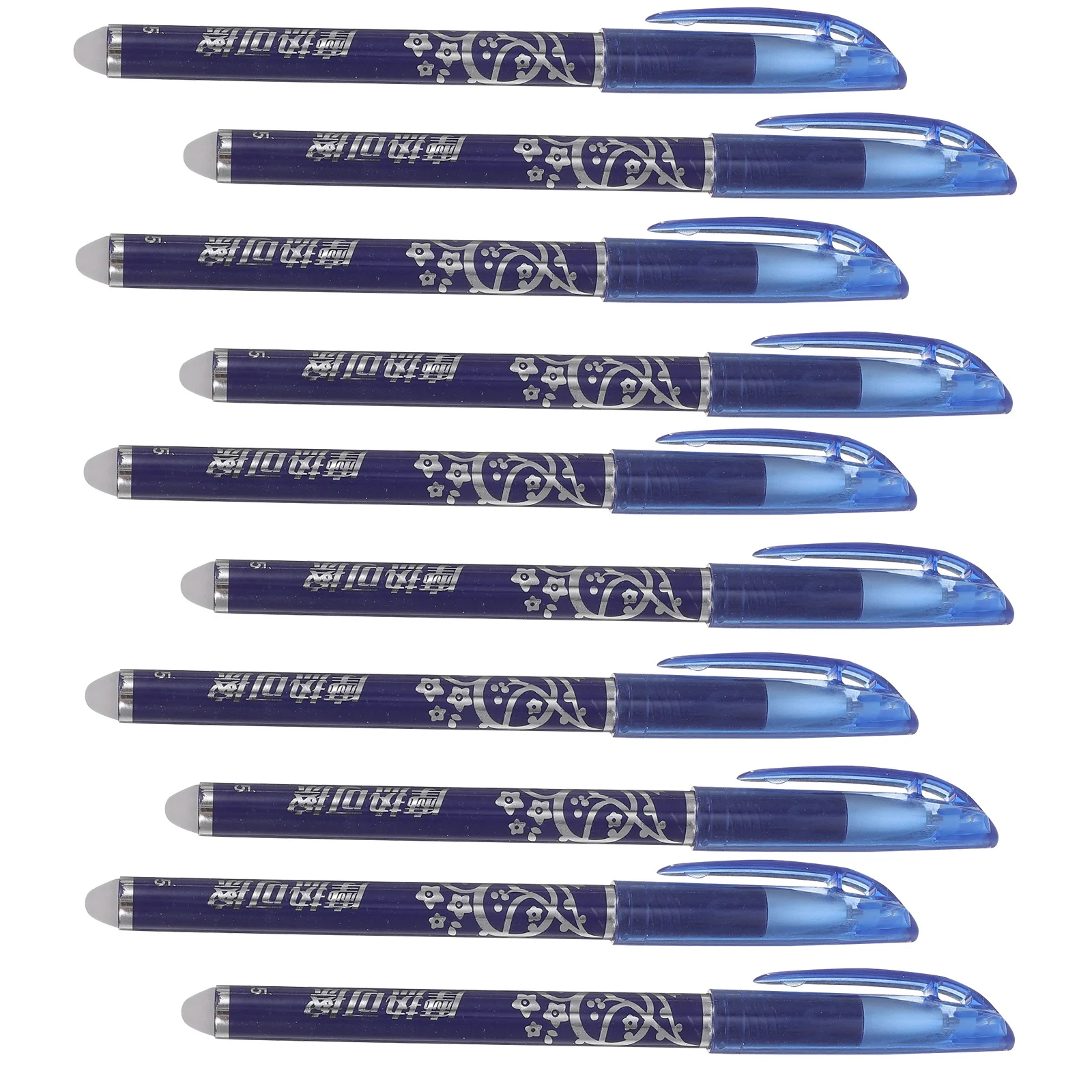 

12Pcs Blue Erasable Pen Set Creative Smooth Writing 0.5mm Fine Point Pens for Students Note Taking Office Supplies