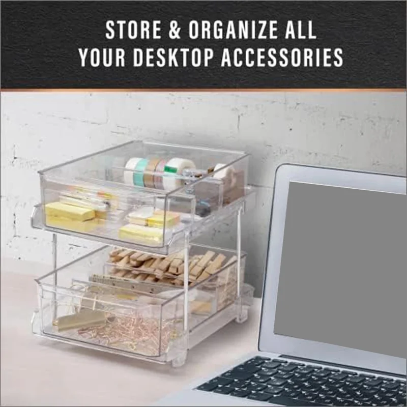 

Desktop Shelf Multilayer Partition Layered Transparent Bathroom Bathroom Sink Desk Cosmetic Storage Rack Durable Easy To Use