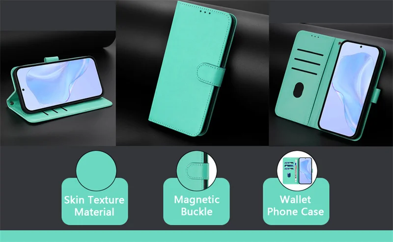 Dopamin-Farbige Hülle für iPhone 17 Pro Max 17e Air 16 16e iPhone15 Plus Pro Max Fundas Flip-Stand Wallet Handy-Rückseiten-Schutzhülle – Detail 15