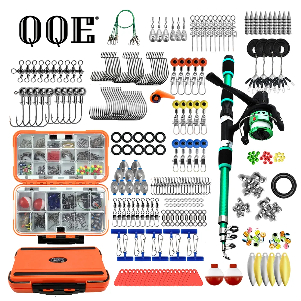 QQE 2026 New 1.8-Meters Fishing Rod Bait Kit Suitable for  Fishing Set Layered Fishing Gear Professional Fishing Tackle Box