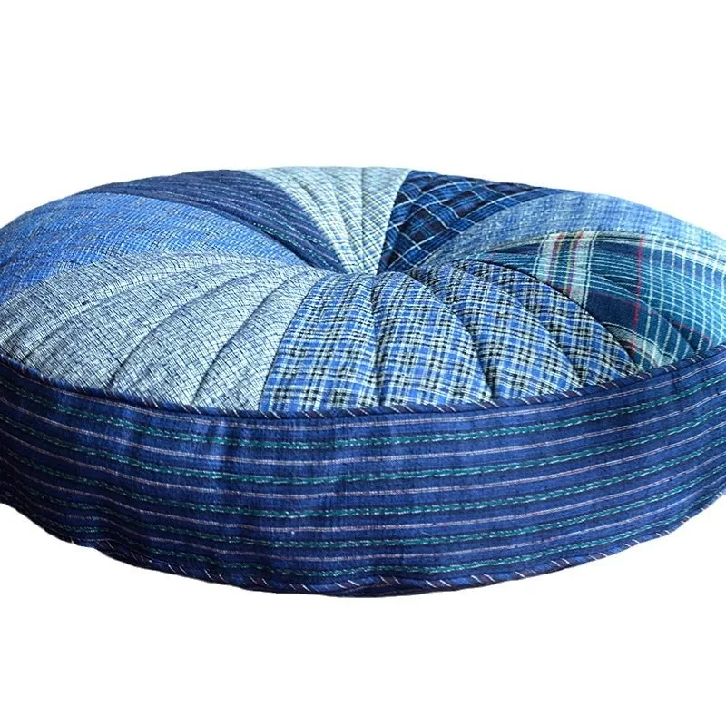 

Homemade patchwork futon thickened enlarged seat cushion tatami mat fabric worship mat meditation club tea house yoga mat