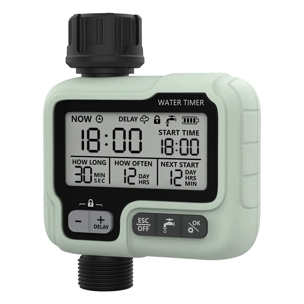 

Hose Timer,Automatic Watering Timer for Gardens,Sprinkler Timer with Rain Delay / Child Lock /IP65 Waterproof