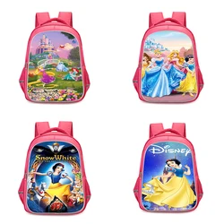 Mochilas infantiles de princesa Blancanieves para niñas, mochilas escolares para estudiantes, mochilas duraderas para acampar, regalo de cumpleaños