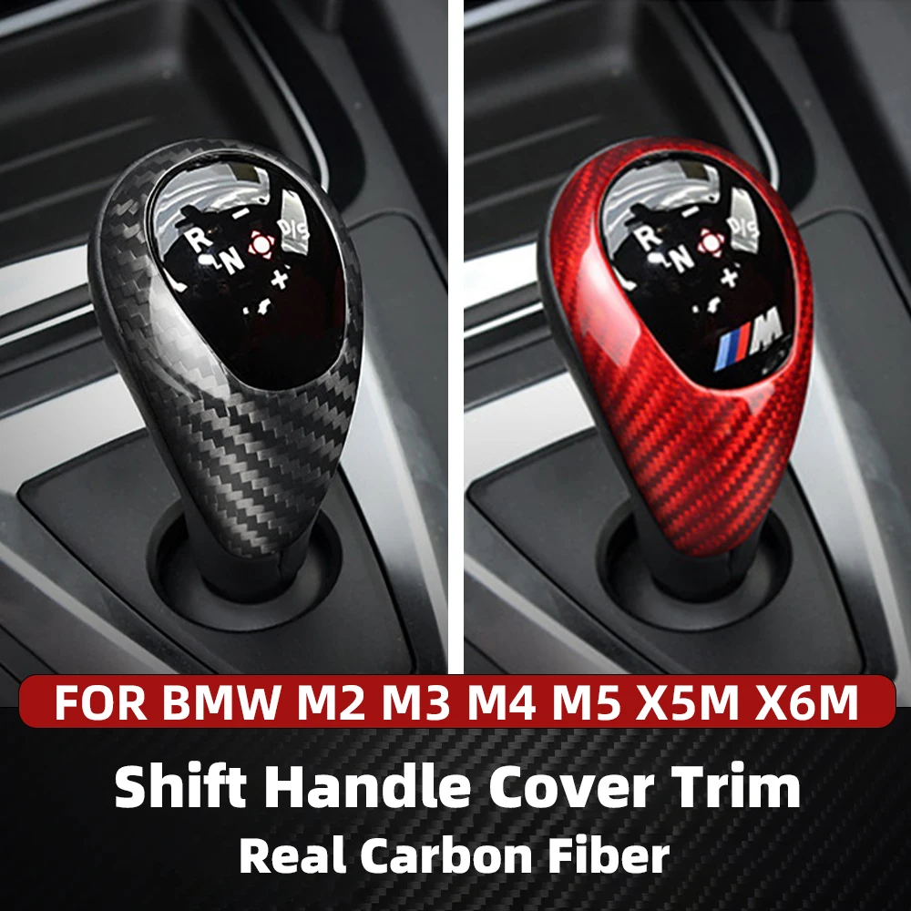 

Для BMW M2 M3 M4 M5 X5M X6M Ручка переключения передач из настоящего углеродного волокна автомобиля Накладка на головку переключения передач F87 F80 F82 F83 F06 F12 F13 F85 F86 Черный
