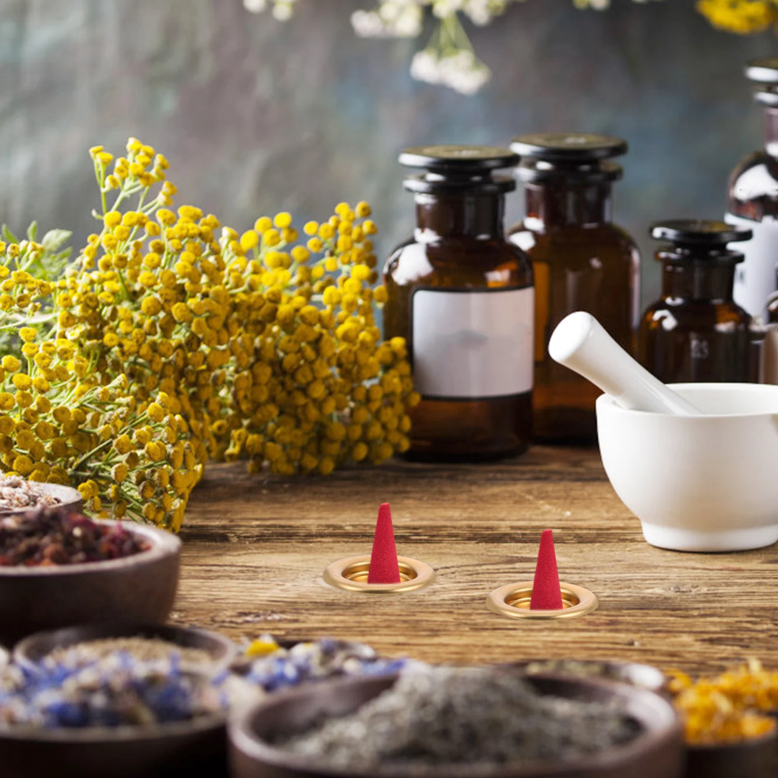 

50pcs Modern Metal Incense Tray Tower Design Ash Catcher For Aromatherapy Home Office Decor Small Portable Burner Holder Cones