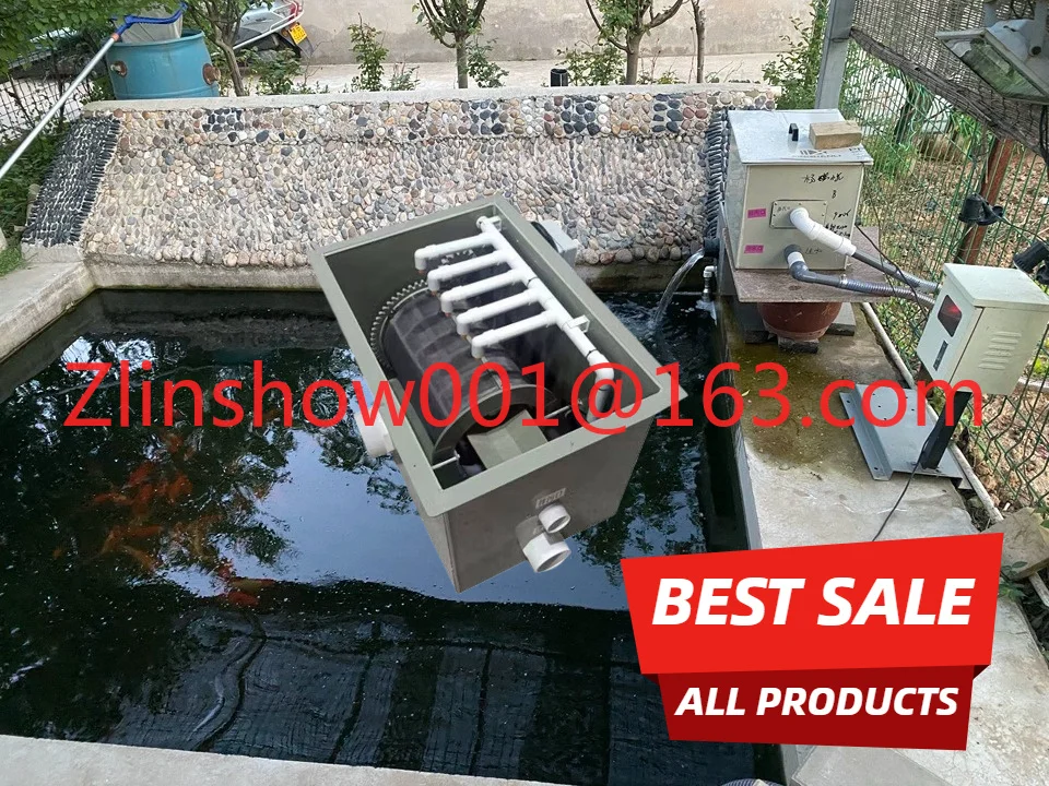 10 ton/20 ton/30 ton fully automatic microfilter, small aquatic filter, automatic backwash large tank