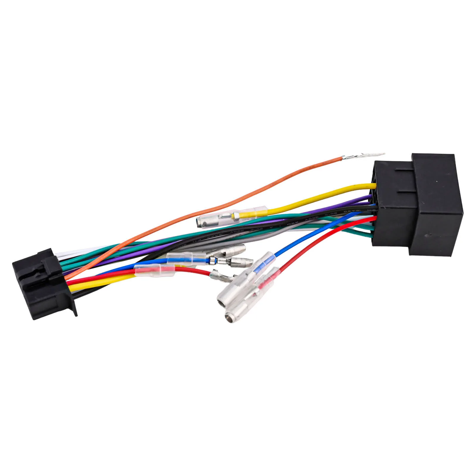 16 Pin Wiring Harness Car Radio Wiring Harness No Rewiring Needed Non-destructive Transfer Quick Mating Reliable Compatibility