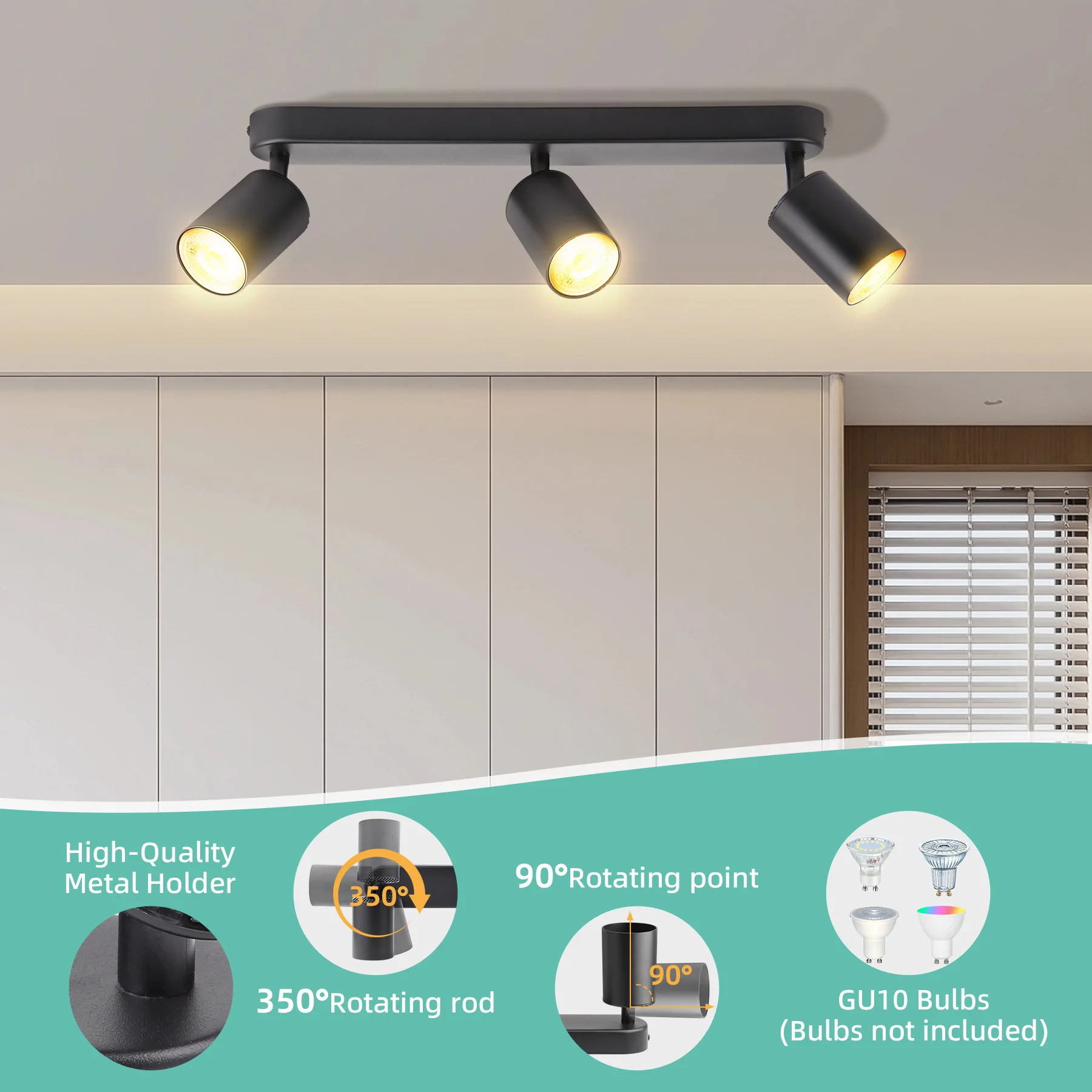 Deckenstrahler LED austauschbare Glühbirne GU10 Shop Kronleuchter Deckenleuchte Schlafzimmer Flur Glanz Raumdekor LED Pendelleuchten