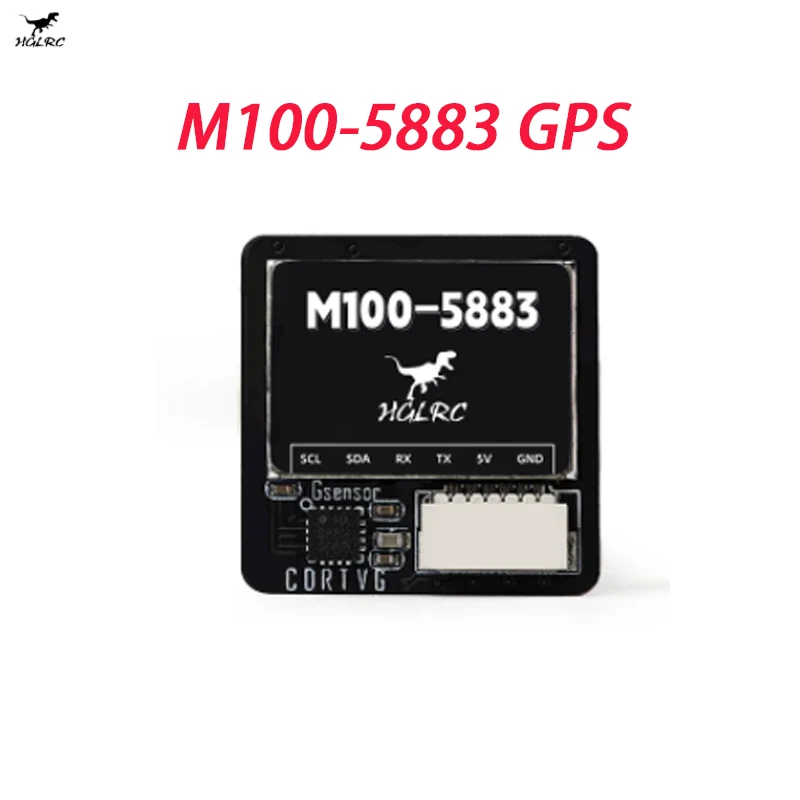 

HGLRC M100-5883 M10 GPS Module with Compass Ceramic Antenna on-board LED Indicators 21x21mm for RC Airplane FPV Long Range