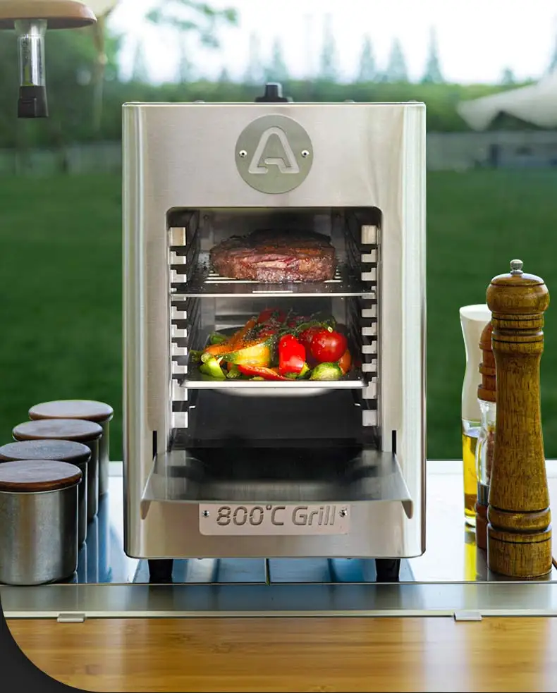 

Indoor Outdoor Portable Gas High-Temperature 800 Degrees Steak Oven Stainless Steel Barbecue Oven Steak Machine