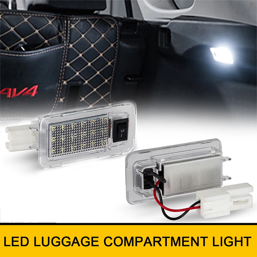 

For Toyota RAV4 MK5 XA50 2018-2022 Car Interior Luggage Compartment LED Lights White Trunk Lamps No Error OEM # LR000754