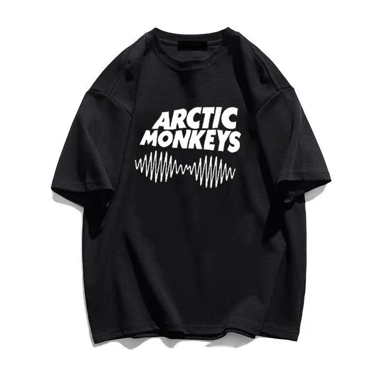 

Одежда Arctic Monkey, футболка, мужская повседневная футболка Манга 2022 Y2k, белая футболка, футболка, Одежда Манга